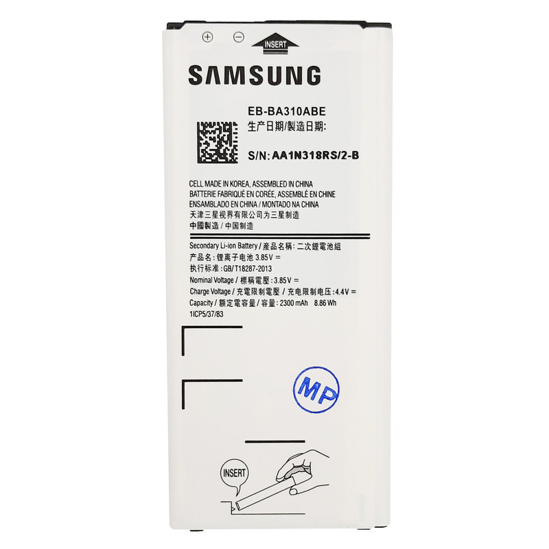 باتری موبایل مدل EB-BA310ABE ظرفیت 2300 میلی آمپر ساعت مناسب برای گوشی موبایل سامسونگ Galaxy A3 2016
