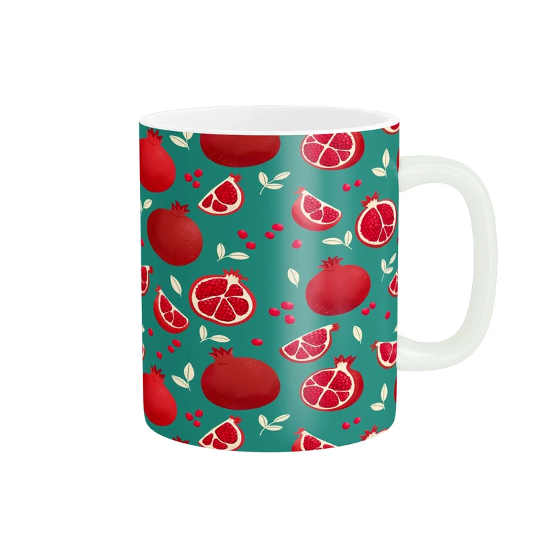 ماگ پاد آفرین مدل فانتزی طرح پاییزی شب یلدا شب چله انار کد p11635