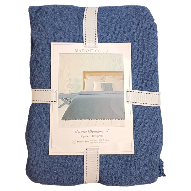 عکس شماره 9 : روتختی مادام کوکو مدل stephane lacivert yatak ortusu یک نفره سایز 220×160 سانتی متر