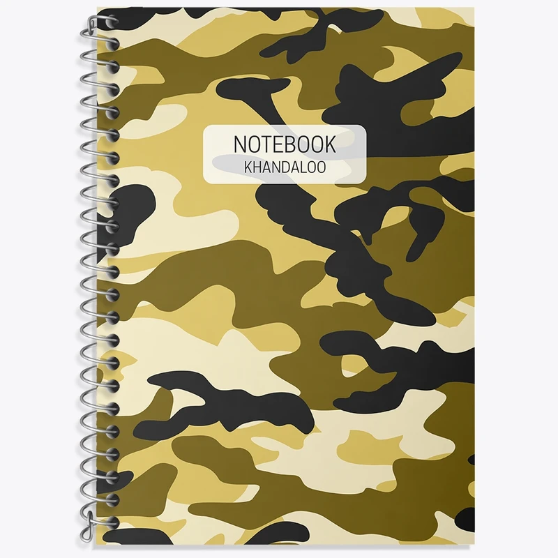 دفتر زبان 50 برگ خندالو مدل دو خط طرح چریکی کد N529