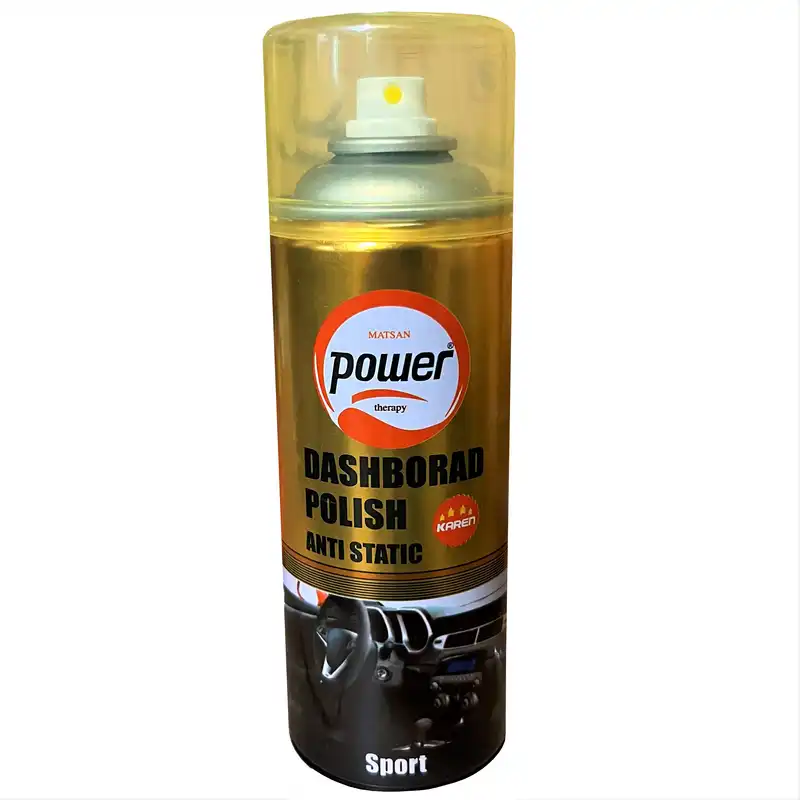 اسپری براق کننده داشبورد خودرو پاور مدل SPORT-GLD حجم 450 میلی لیتر