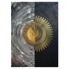 تابلو نقاشی برجسته ورق طلا طرح خورشید و ماه کد ۶۷۸۸
