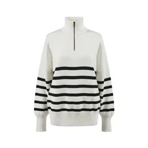 پلیور یقه ایستاده زنانه مدل مروانا