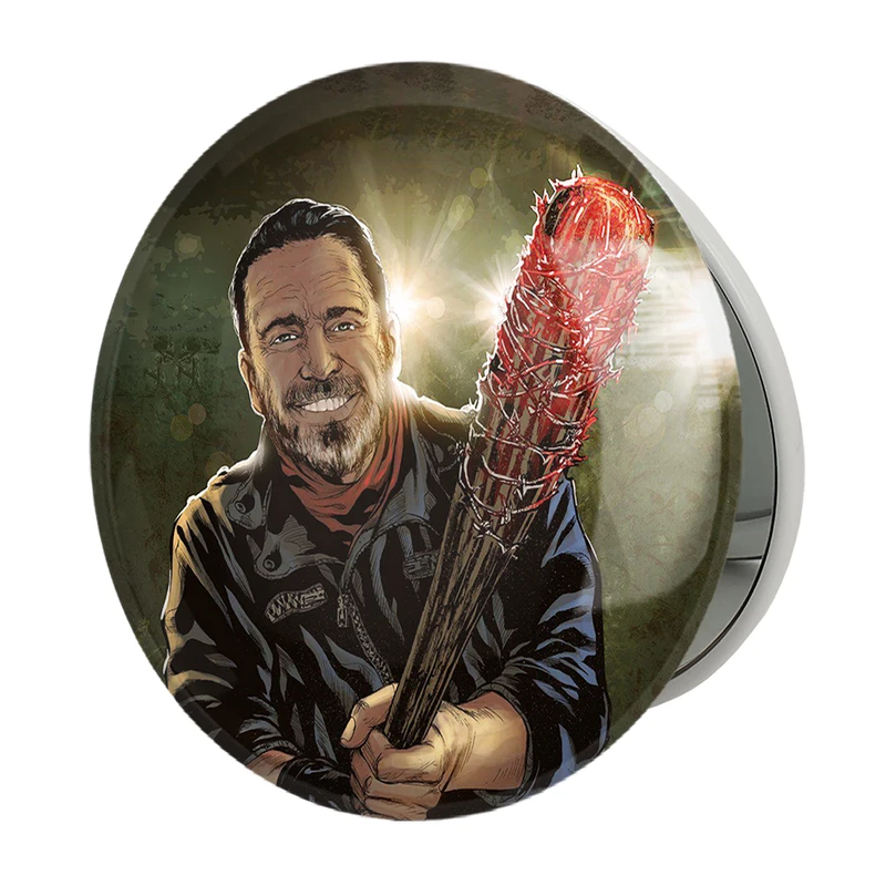 آینه جیبی خندالو طرح نیگان سریال مردگان متحرک The Walking Dead مدل تاشو کد 10190 