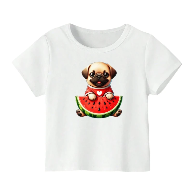 تی شرت آستین کوتاه بچگانه مدل سگ یلدایی کد 4