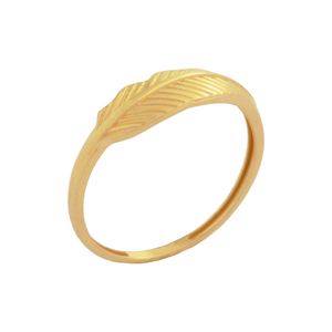 انگشتر طلا 18 عیار زنانه طلای مستجابی مدل برگ آوا کد 86412 