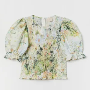 بلوز آستین کوتاه زنانه اچ اند ام مدل 7172