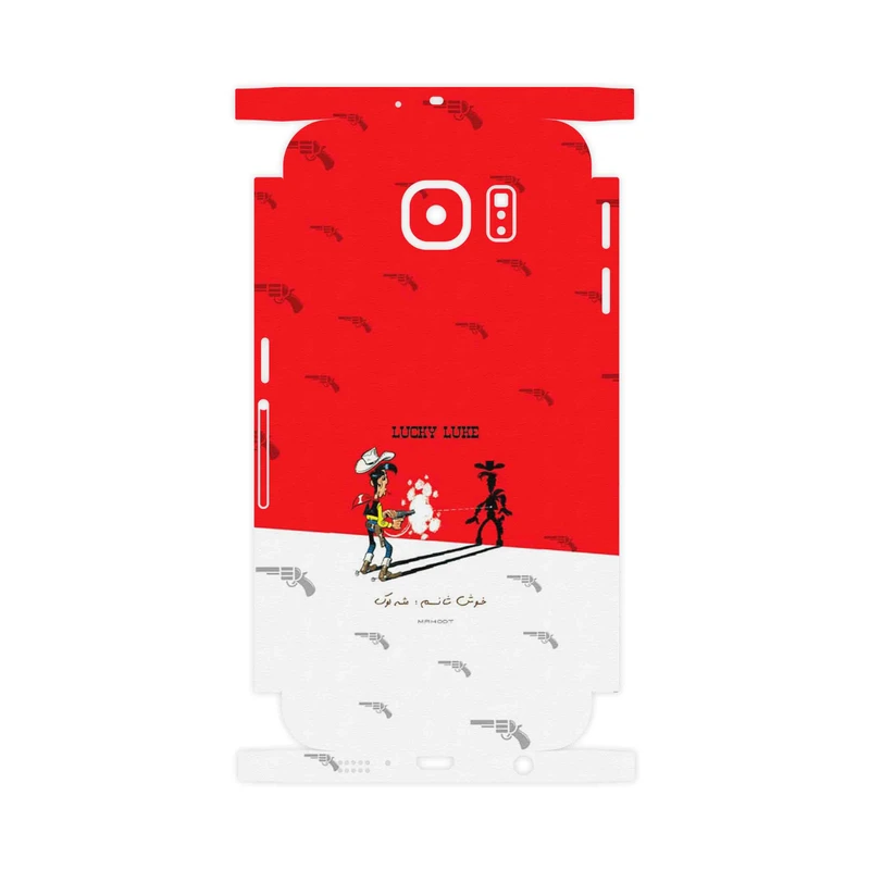 برچسب پوششی ماهوت مدل Lucky Luke-FullSkin مناسب برای گوشی موبایل سامسونگ Galaxy S6 Edge