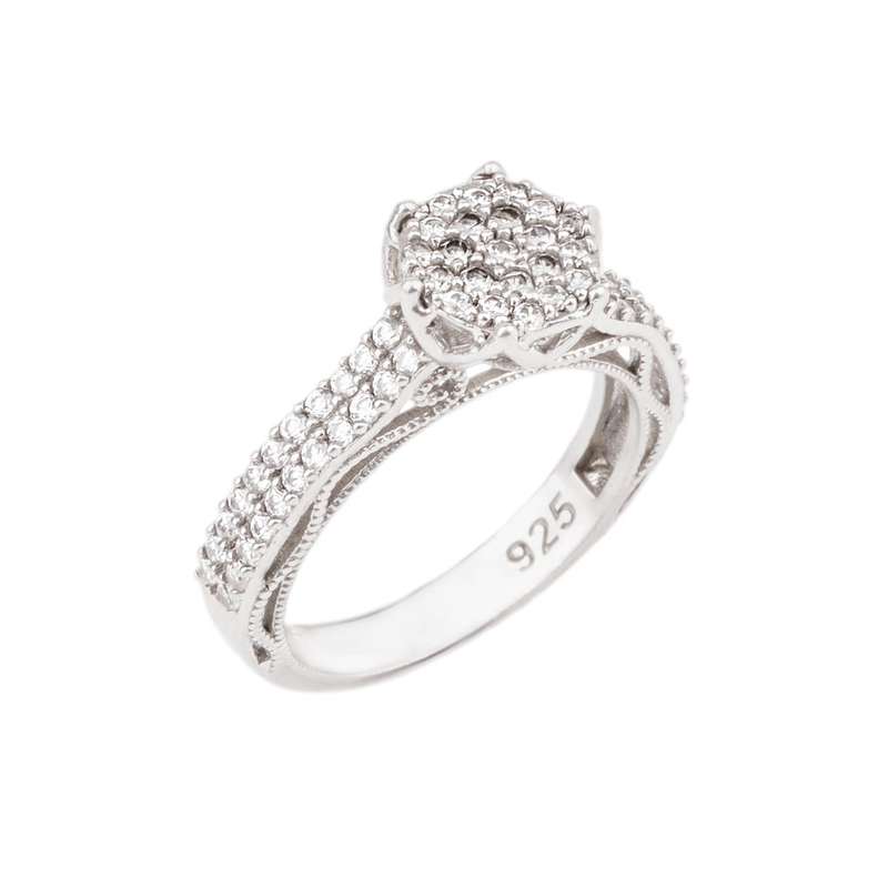 انگشتر نقره زنانه مدل 21702