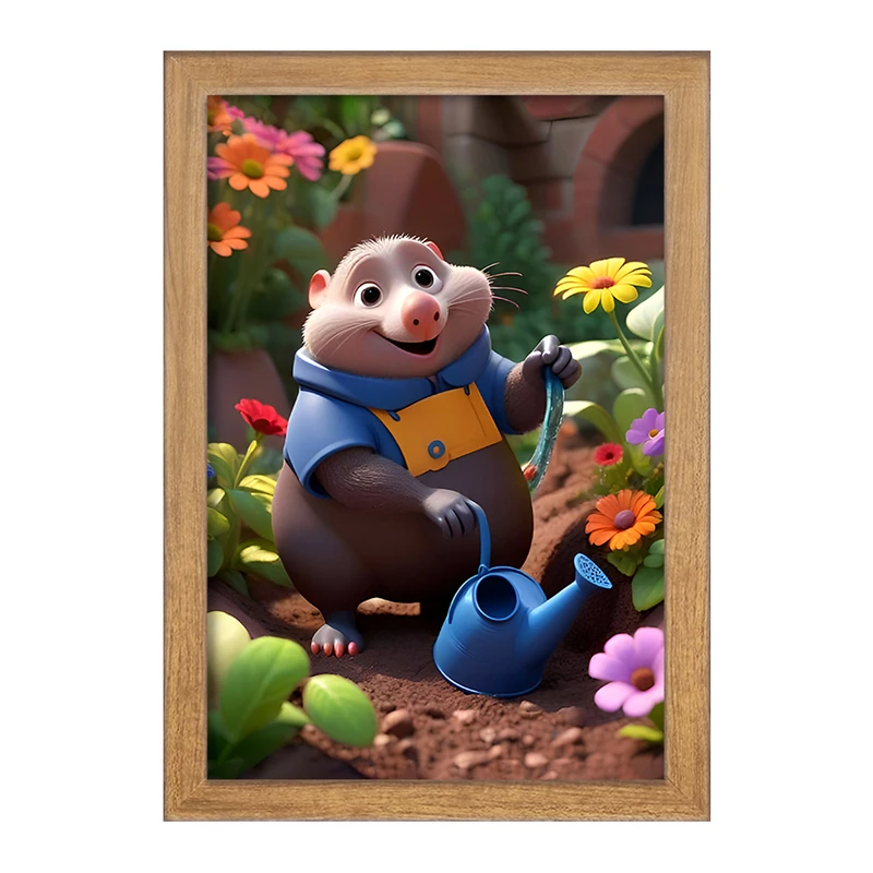 تابلو خندالو مدل موش کور کیوت کد F7789