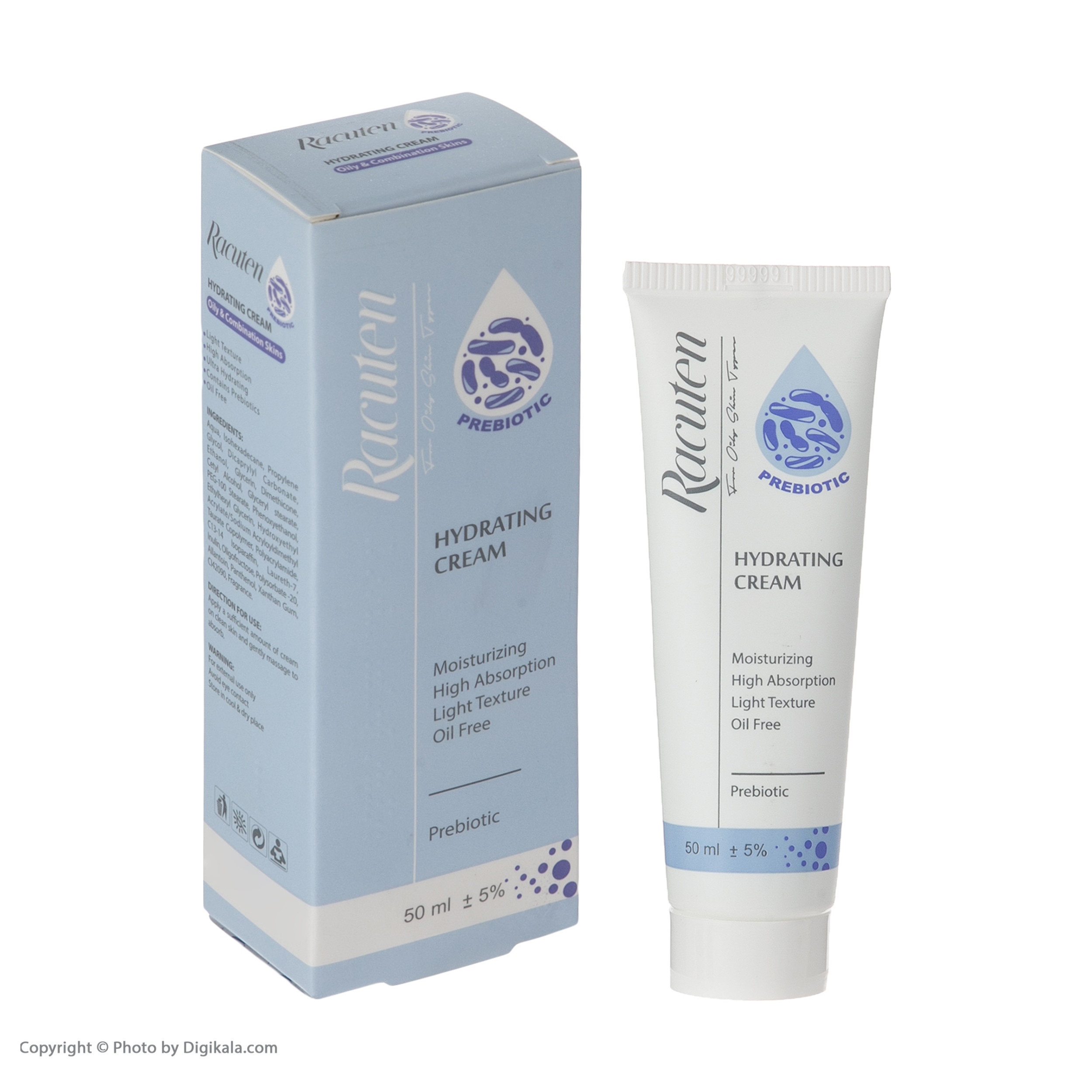 کرم آبرسان راکوتن مدل Prebiotic حجم 50 میلی‌لیتر