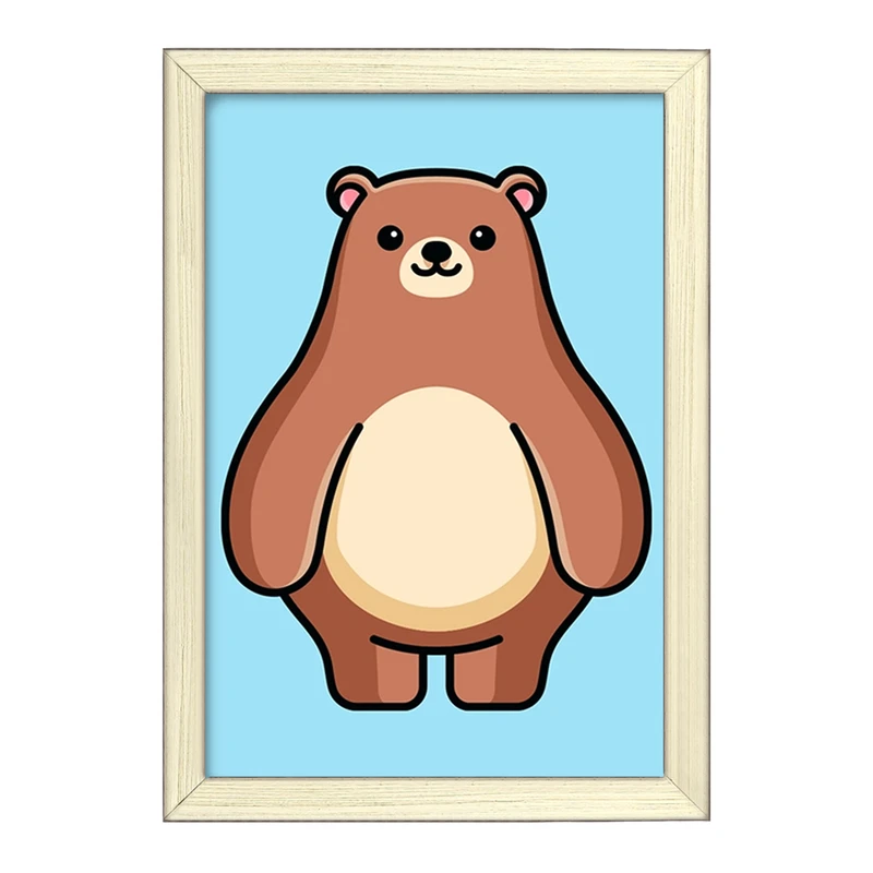 تابلو خندالو طرح حیوانات بامزه خرس کد 28188