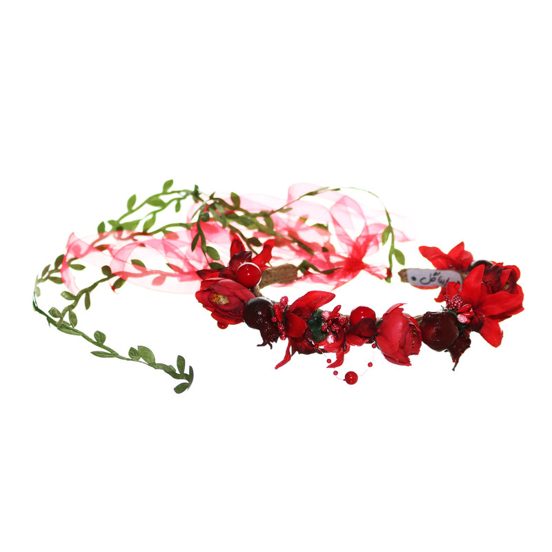 تاج مو زنانه سارینا گل مدل یلدا-003