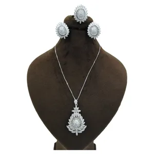 نیم ست نقره زنانه کد 0127