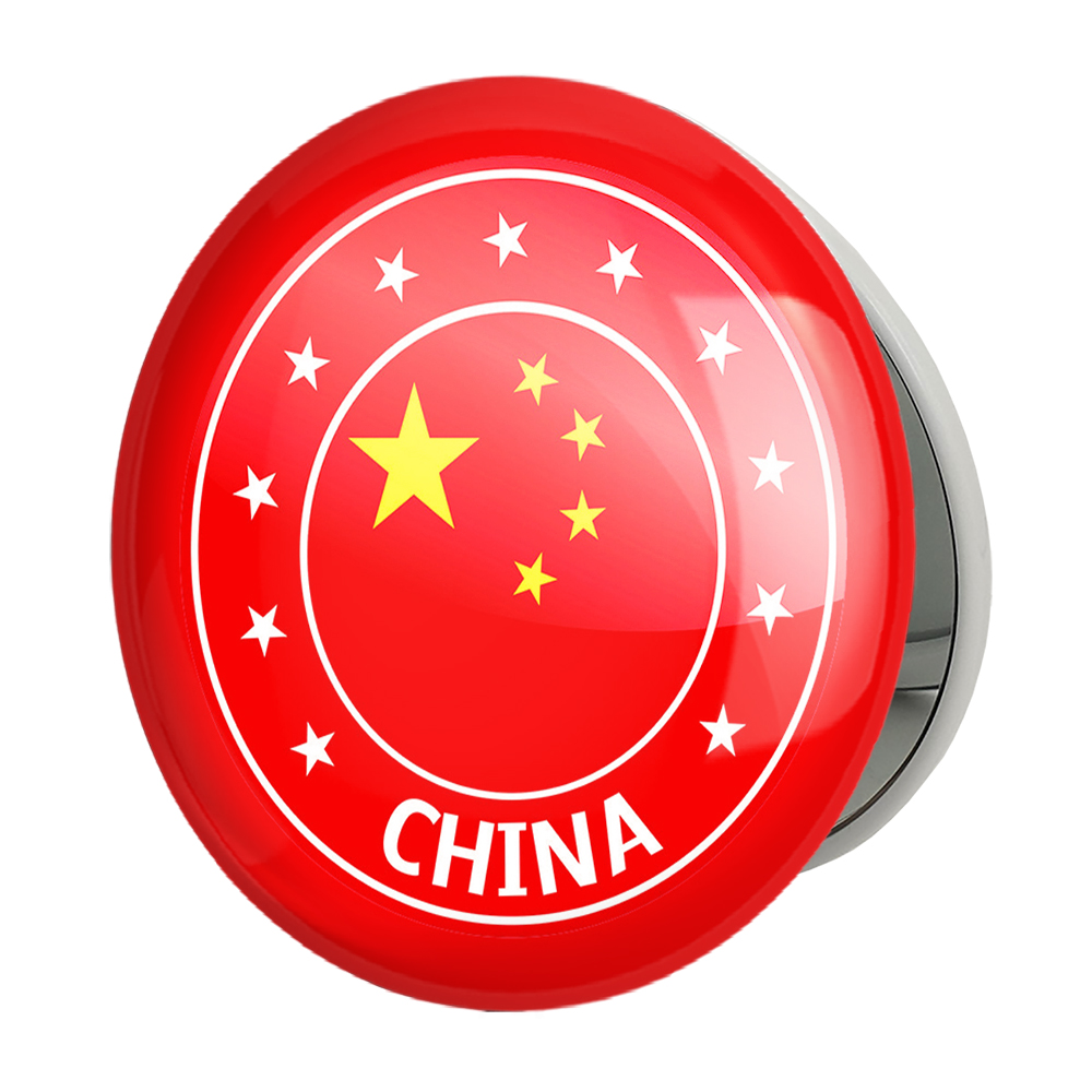 آینه جیبی خندالو طرح پرچم چین مدل تاشو کد 20575 