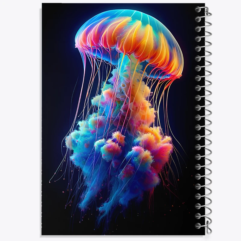 دفتر شطرنجی 50 برگ خندالو طرح عروس دریایی کد F7887