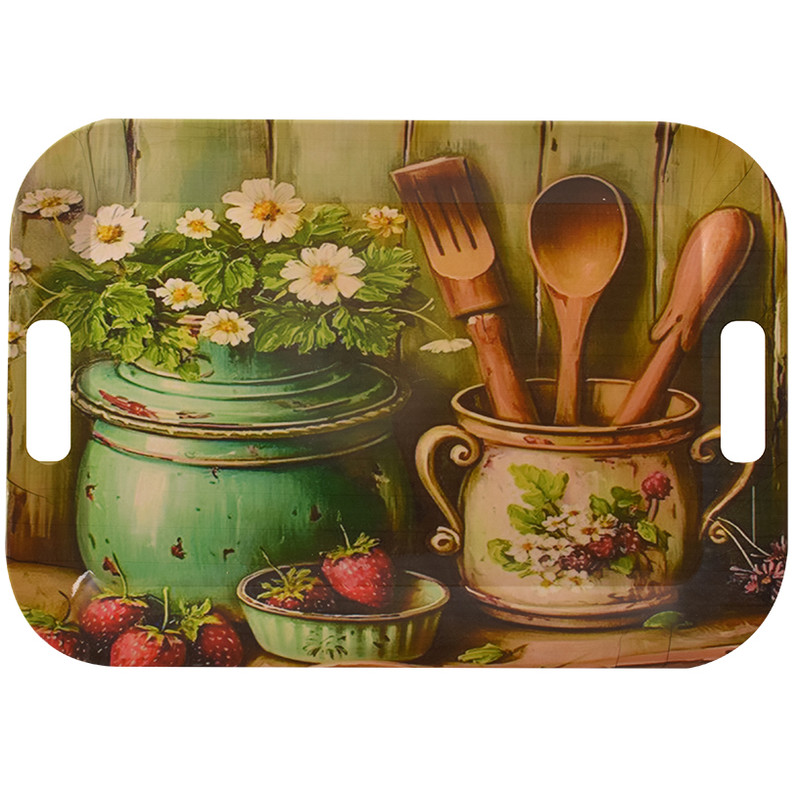 سینی مهروز مدل 20052 طرح توت فرنگی