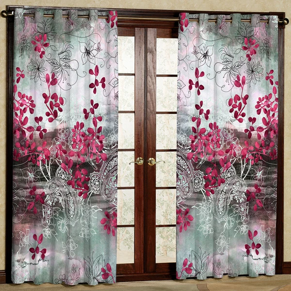 پرده مدل مخمل پانچی کد 6463 سایز 280x140 سانتی متر