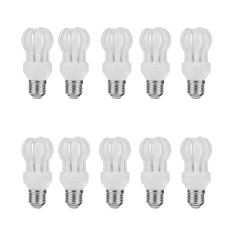 لامپ کم مصرف 11 وات رنگین لایت مدل اتحاد پایه E27 بسته 10 عددی
