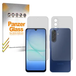 Panzer glass Resistant model transparent screen protector suitable for Samsung Galaxy A17 Mobile phone along with the back protector