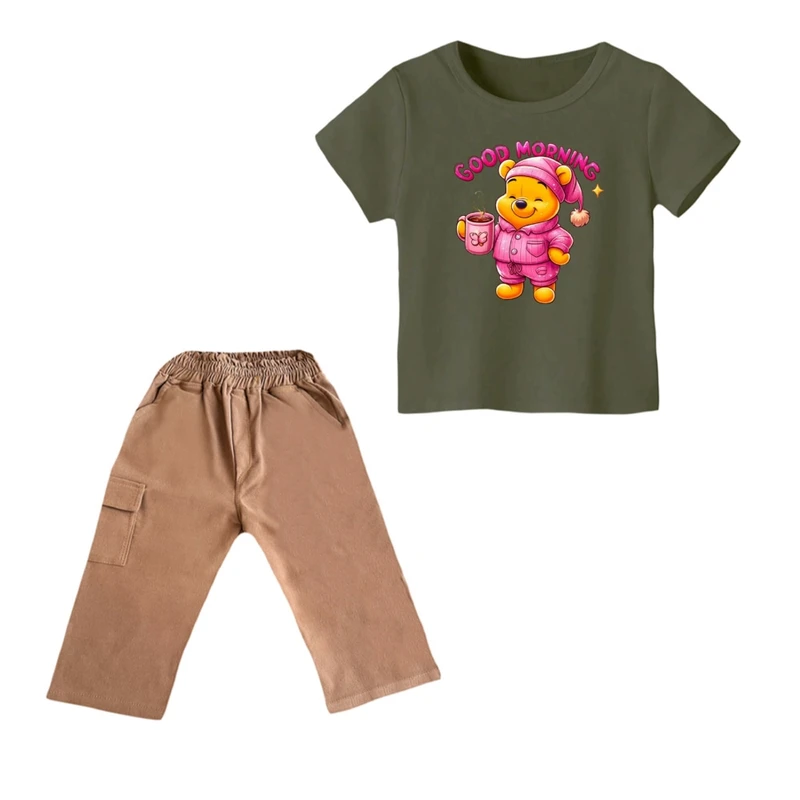 ست تی شرت و شلوارک پسرانه مدل پو کد ۳۸