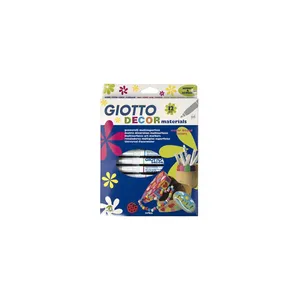 ماژیک چندمنظوره 12 رنگ جیوتو مدل Decor Materials