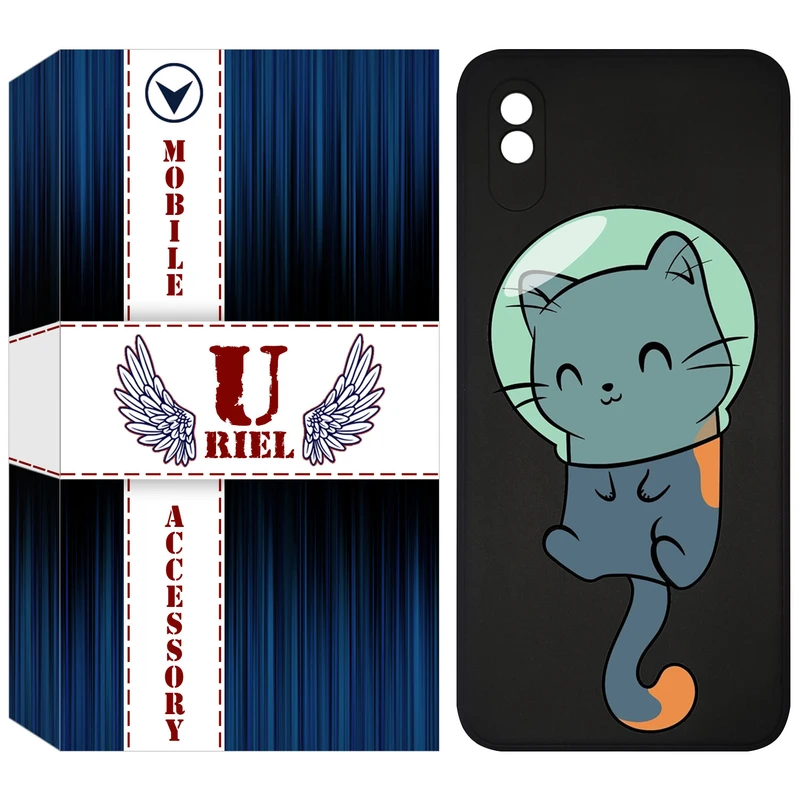 کاور یوریل مدل KSH کد 61 طرح گربه مناسب برای گوشی موبایل شیائومی Redmi 9A / Redmi 9AT