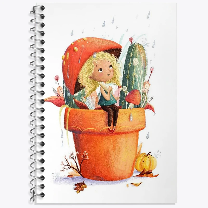 دفتر نت موسیقی 50 برگ خندالو طرح دخترانه کد F8371