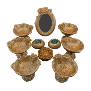 مجموعه ظروف هفت سین 12 پارچه مدل ظرف پایه دار پلی استر 104