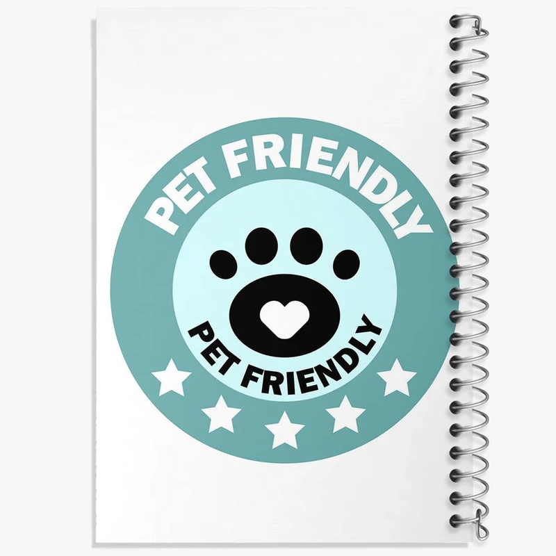 دفتر نت موسیقی 50 برگ خندالو مدل حمایت از حیوانات کد 27339