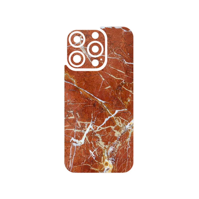 برچسب پوششی ماهوت مدل Red Marble مناسب برای گوشی موبایل اپل iPhone 15 Pro