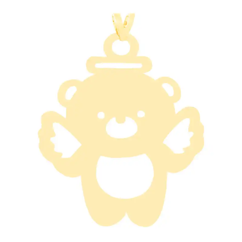 آویز گردنبند طلا 18 عیار زنانه الن نار مدل خرس بالدار 3087