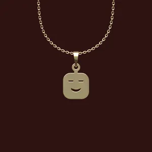 گردنبند طلا 18 عیار زنانه مدوپد مدل ایموجی کد X2-1-1165