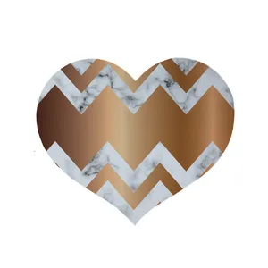  پادری مدل قلب طرح فانتزی کد 8637 سایز 90x90 سانتی متر