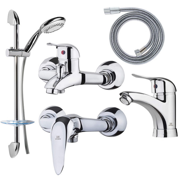 ست شیرآلات شادان مدل FR-CR6X مجموعه 5 عددی ست شیرآلات شادان مدل FR-CR6X مجموعه 5 عددی