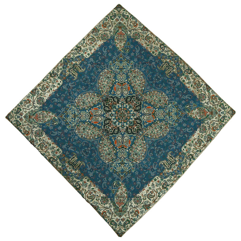 رومیزی ترمه طرح پرنیان مدل ابریشم کد ab100 