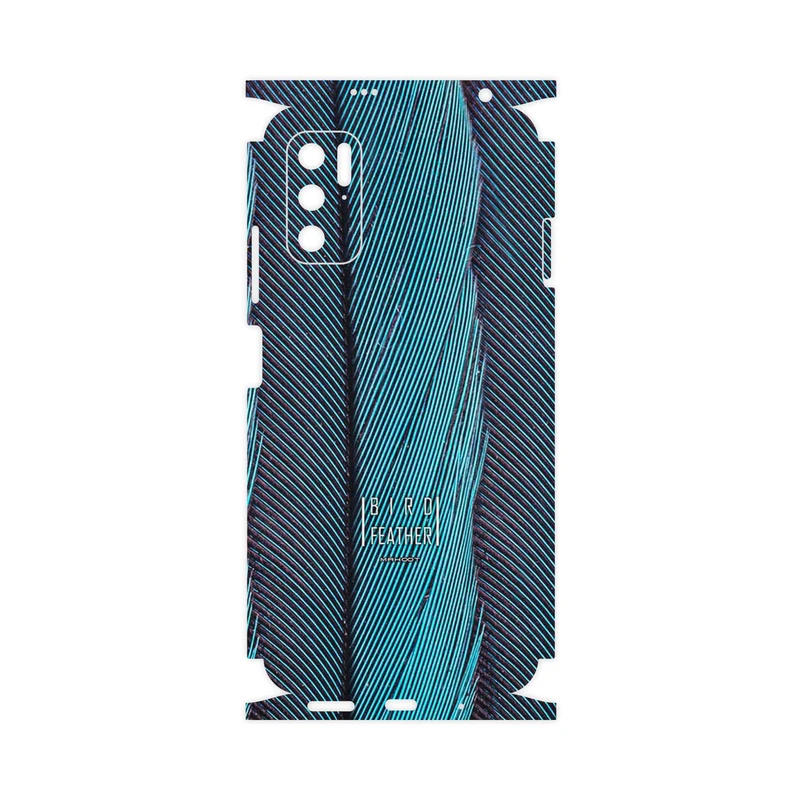 برچسب پوششی ماهوت مدل Turquoise feathers-FullSkin مناسب برای گوشی موبایل شیائومی Redmi Note 11SE