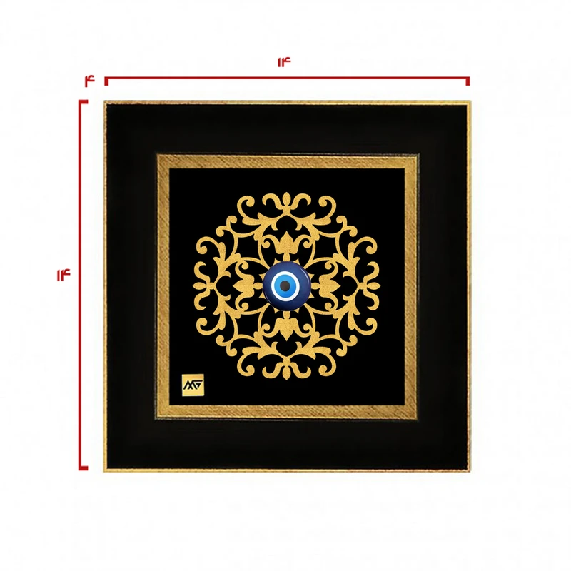 عکس شماره 2 : تابلو طلاکوب مارک گلد طرح چشم نظر tf111