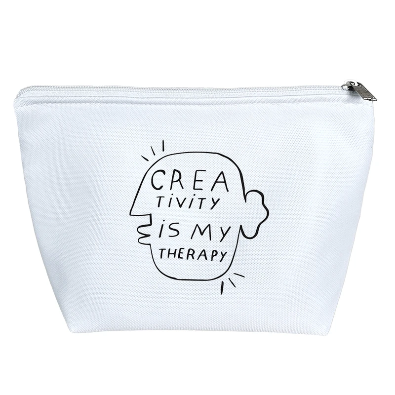 کیف لوازم آرایش دخترانه خندالو مدل Caer Tivity Is My Therapy کد 9022