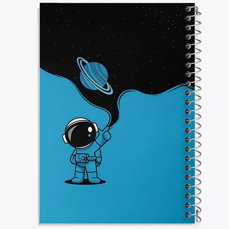 دفتر نقاشی 50 برگ خندالو طرح فضانورد کد N4367