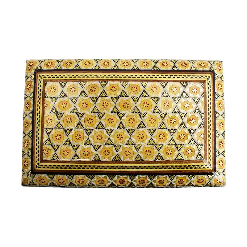 جعبه جواهرات خاتم کاری کد 05