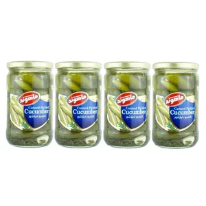 خیارشور ویژه نمکی ماهوند - 660 گرم مجموعه چهار عددی