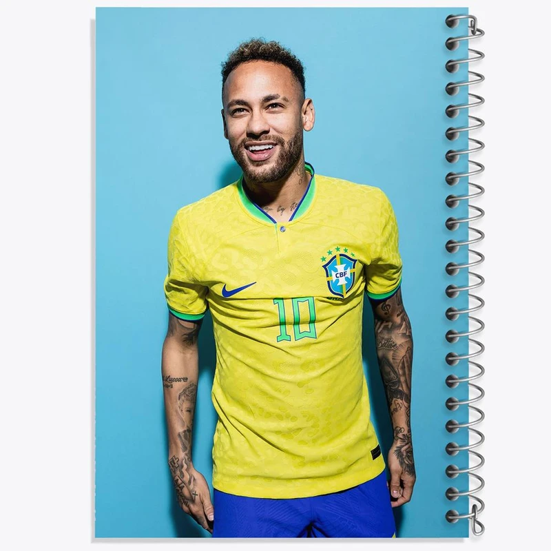 دفتر شطرنجی 50 برگ خندالو طرح نیمار Neymar کد 28600