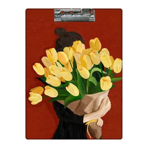 تخته شاسی طرح دسته گل لاله کد 4711435 سایز A4