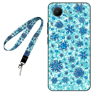 Megafone Snow Flake 0014 Cover for For Realme C30 / C30S Mobile Neckband