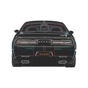 استیکر لپ تاپ مدل ماشین کد 0027