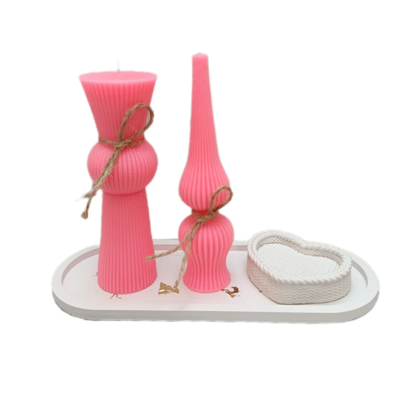 شمع مدل استوانه h44 مجموعه 4 عددی