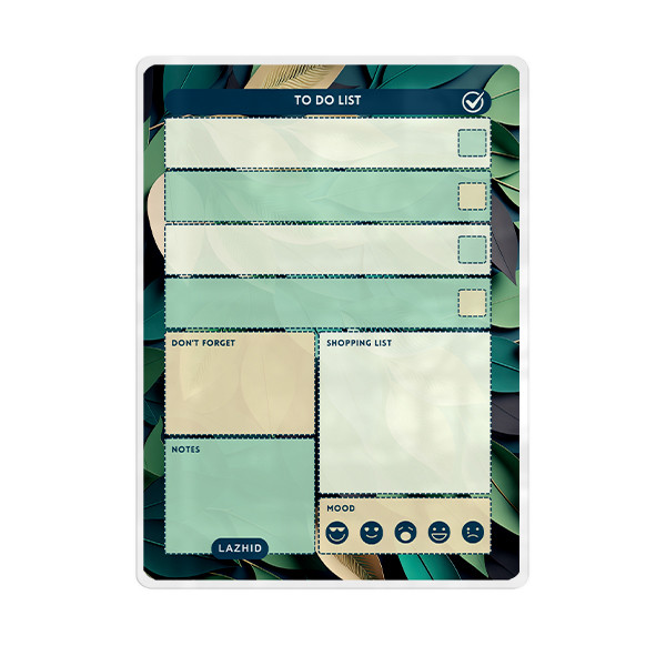 تخته وایت برد لاژید مدل پلنر برنامه ریزی کد ToDO08 سایز 20*30 سانتی متر