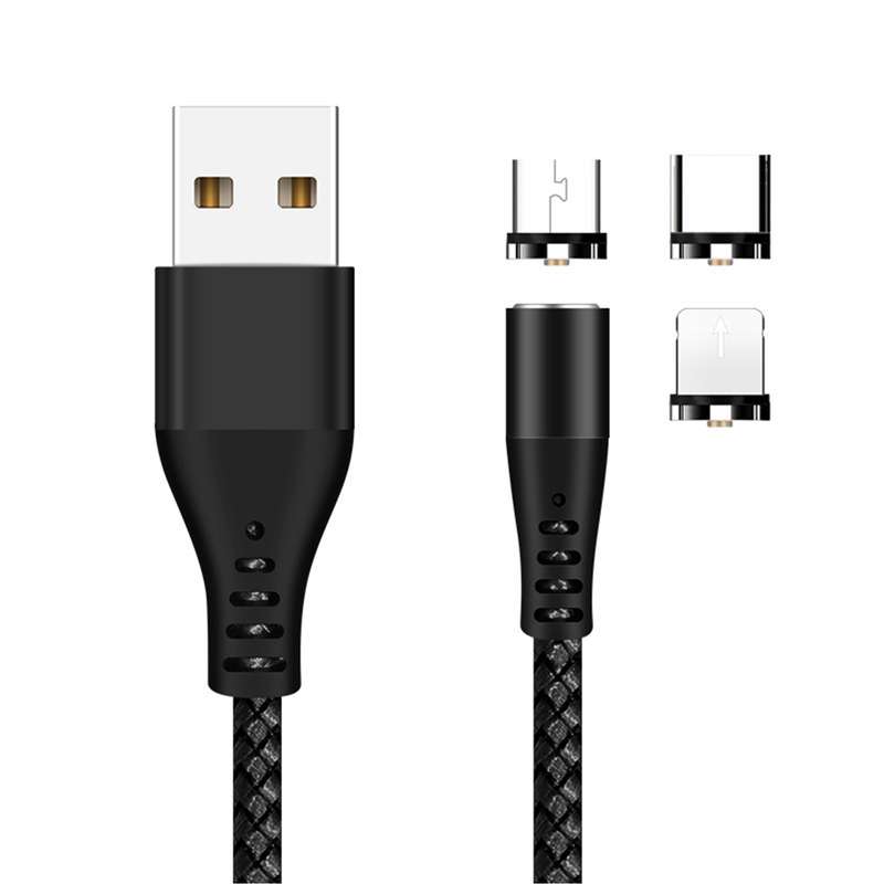  کابل تبدیل USB به MicroUSB/USB-C/لایتنینگ مدل M1A2 طول 2 متر 