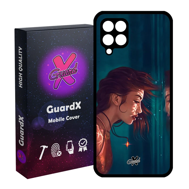 کاور گارد ایکس طرح دختر مدل Glass10371 مناسب برای گوشی موبایل سامسونگ Galaxy A12
